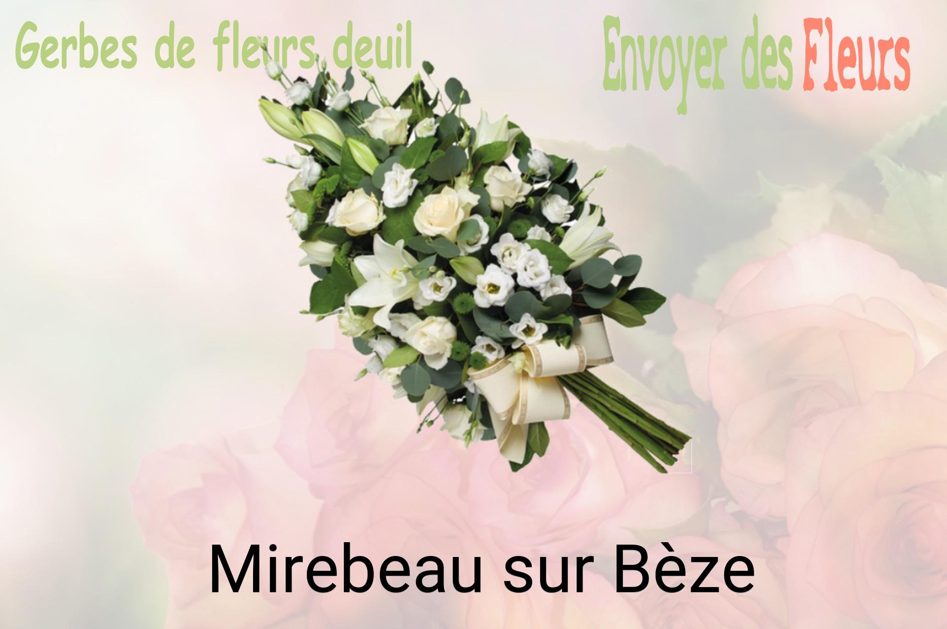 Gerbe de fleurs de deuil livrée à Mirebeau-sur-Bèze