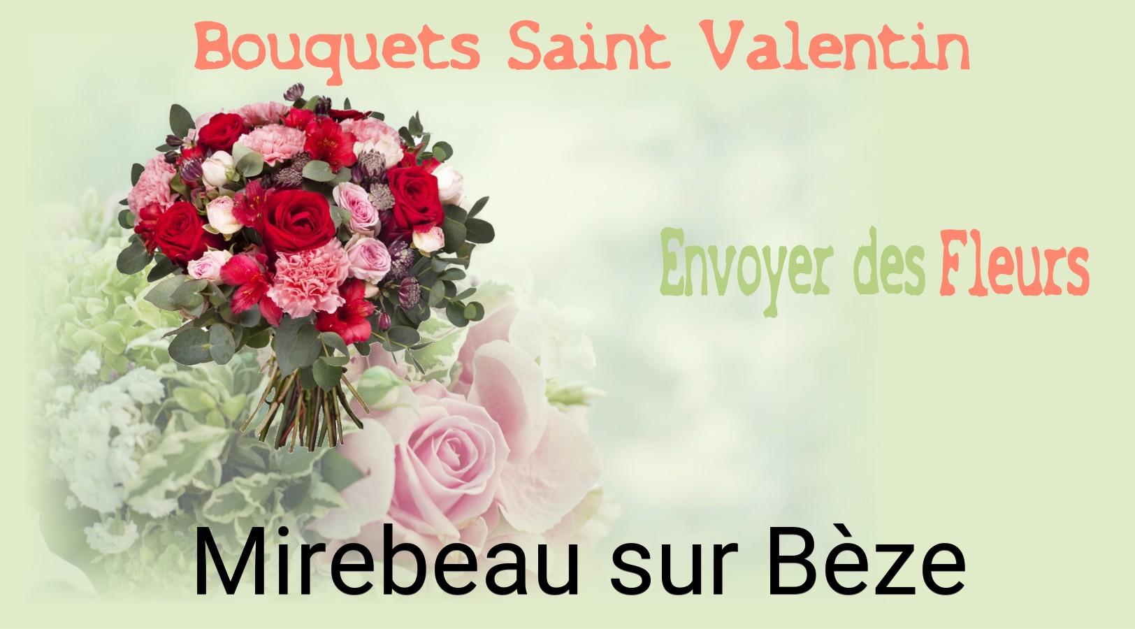 Roses de Saint-Valentin livrées à Mirebeau-sur-Bèze